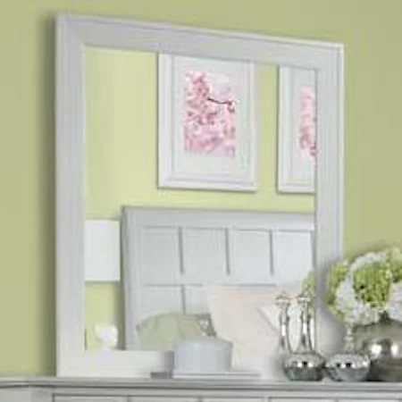 Transitional Vertical Mirror with Beveled Edges